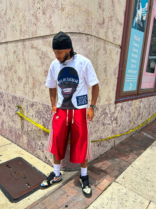 Navy Blue/White Secret Safe Tee