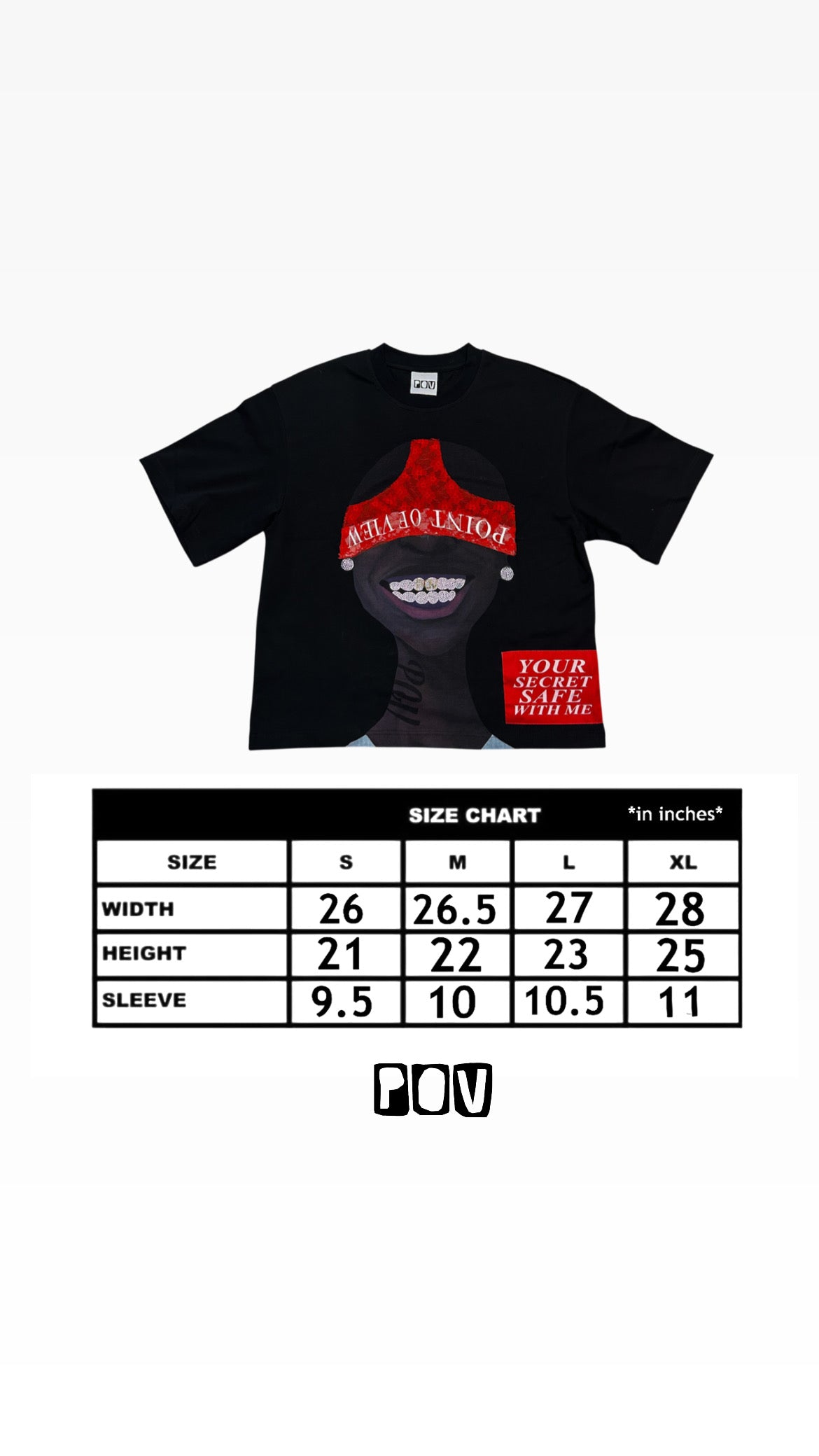 Red/Black Secret Safe Tee