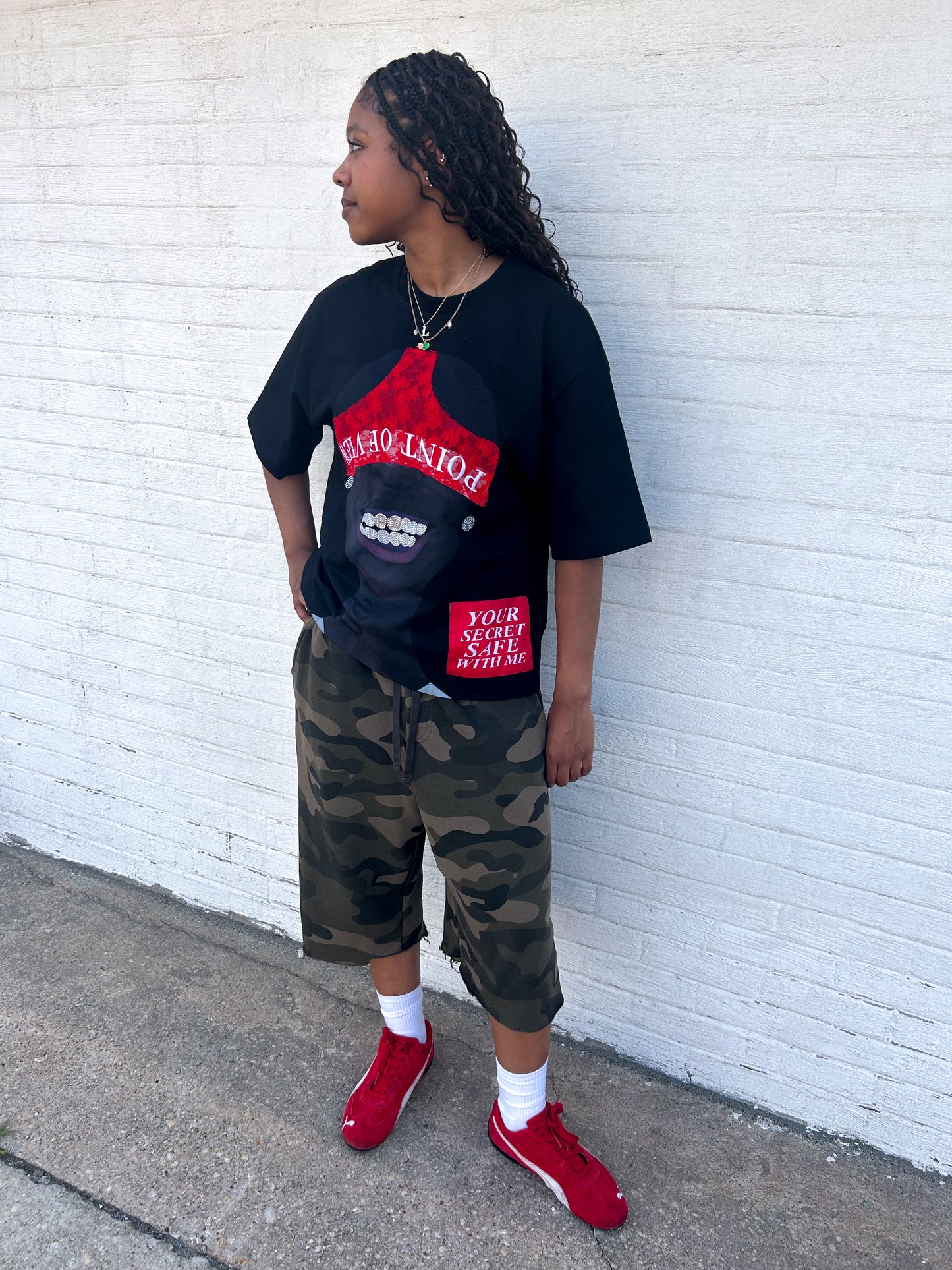 Red/Black Secret Safe Tee
