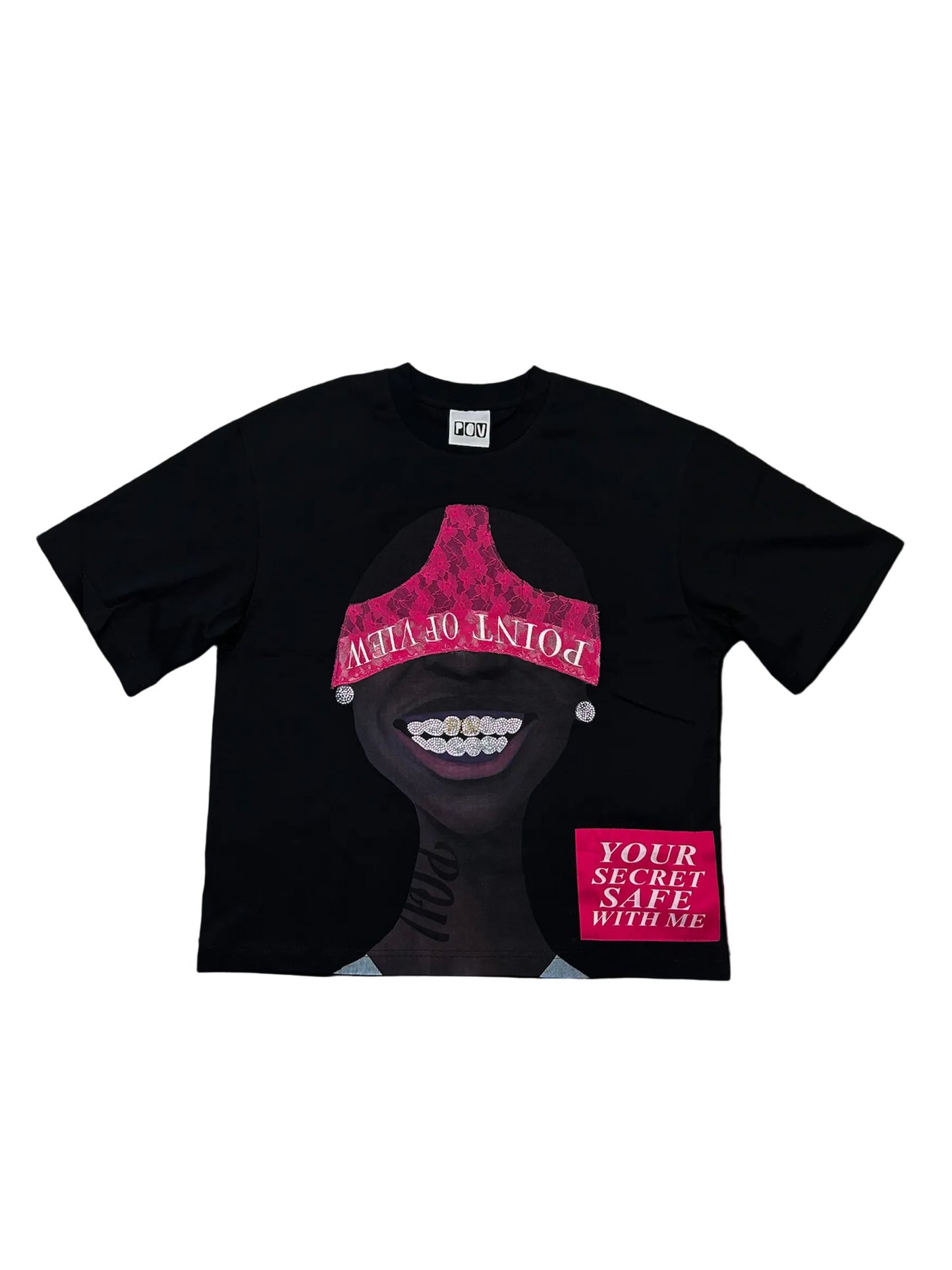 Pink/Black Secret Safe Tee