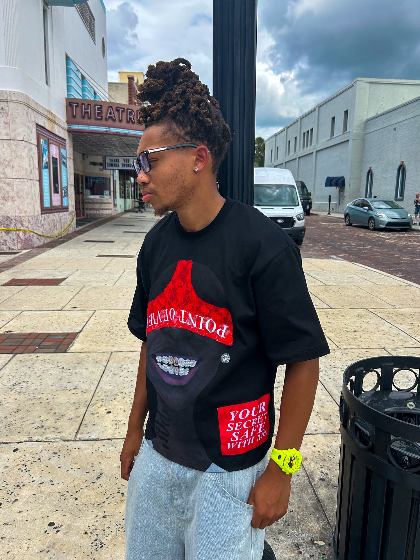 Red/Black Secret Safe Tee
